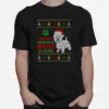 Ugly Christmas Westie Dog Unisex T-Shirt