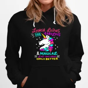 Unicorns Lunch Lady Print I Magical Cafeteria Unisex T-Shirt