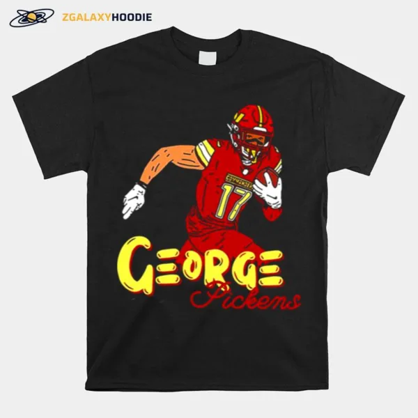 Urup Red Animated Design George Pickens Football Unisex T-Shirt