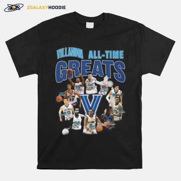 Villanova Wildcats All Time Great Signatures Unisex T-Shirt