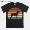 Vintage Sunset Dogo Argentino Dog Distressed Unisex T-Shirt