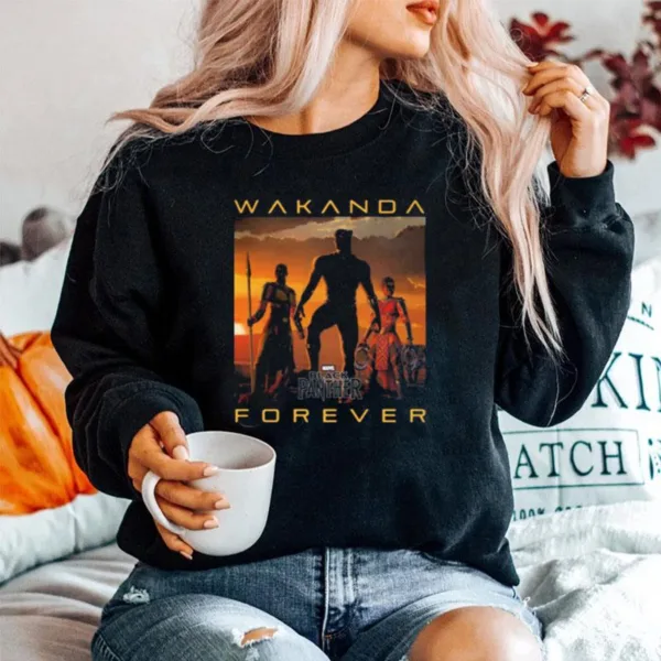 Wakanda Forever Black Panther Chadwick Rip Poster Unisex T-Shirt