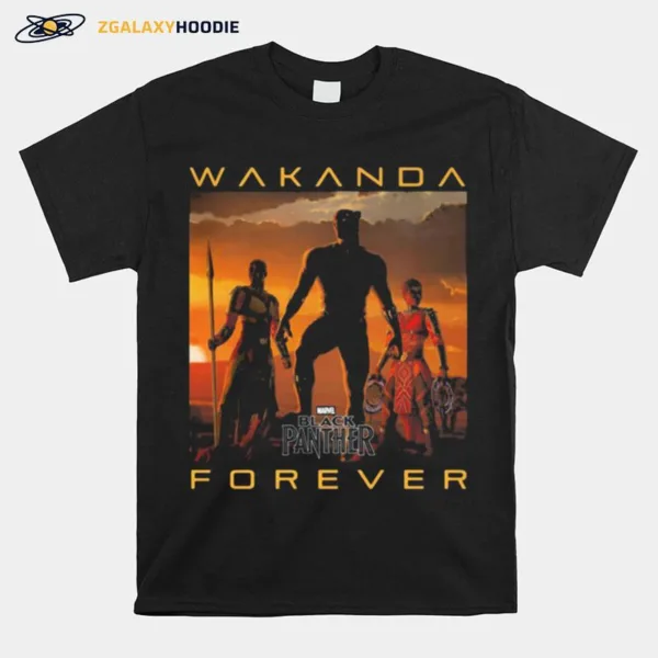 Wakanda Forever Black Panther Chadwick Rip Poster Unisex T-Shirt