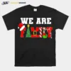 We Are Family Christmas Hat And Tree Unisex T-Shirt