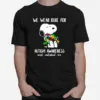 We Wear Blue For Autism Awareness Accept Understand Snoopy Unisex T-Shirt