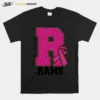 We Wear Pink Breast Cancer Awareness Rams Unisex T-Shirt