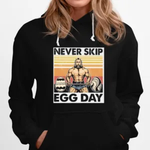 Weightlifting Never Skip Egg Day Vintage Retro Unisex T-Shirt