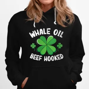 Whale Oil Beef Hooked St. Patricks Day Shamrock Unisex T-Shirt