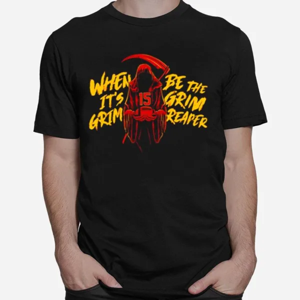 When It? Grim The Grim Reaper Orange For Halloween Unisex T-Shirt