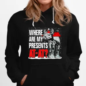 Where Are My Presents Santa At At Christmas Lights Unisex T-Shirt