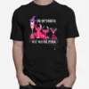 Wine Lover In October We Wear Pink Breast Cancer Halloween Unisex T-Shirt