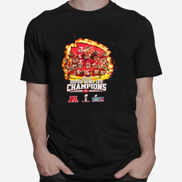 Winner Winner Chicken Dinner Kansas Chiefs Champion Super Bowl Lvii Unisex T-Shirt