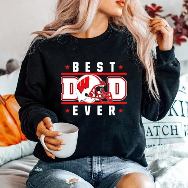 Wisconsin Badgers Best Dad Ever Unisex T-Shirt