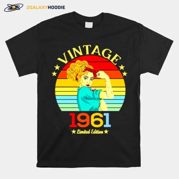 Womens Vintage 1961 Limited Edition Retro Unisex T-Shirt