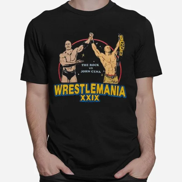 Wrestlemania Xxix Rock Vs Cena Unisex T-Shirt