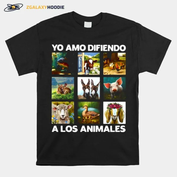 Yo Amo Difiendo A Los Animales Unisex T-Shirt