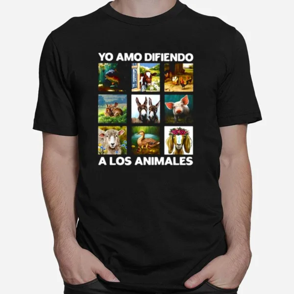 Yo Amo Difiendo A Los Animales Unisex T-Shirt