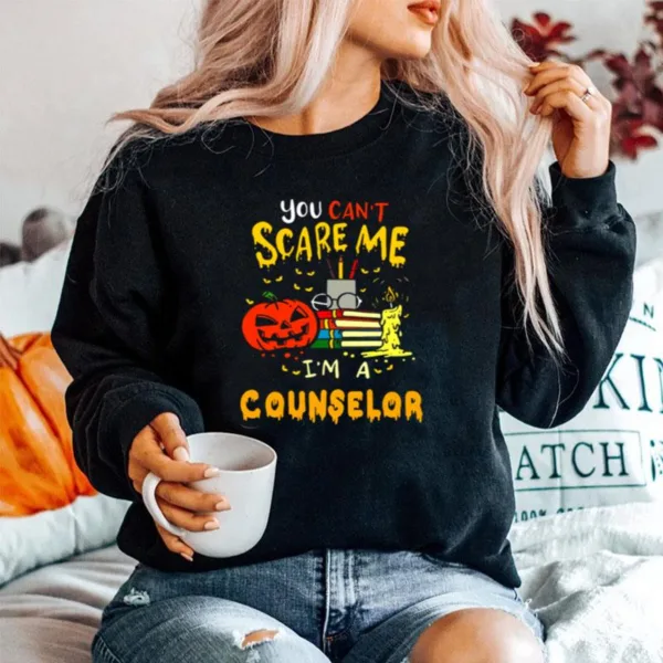 You Cant Scare Me Im A Counselor Teacher Halloween Unisex T-Shirt