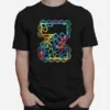 Z Capital Alphabet Monogram Initial Tie Dye Unisex T-Shirt