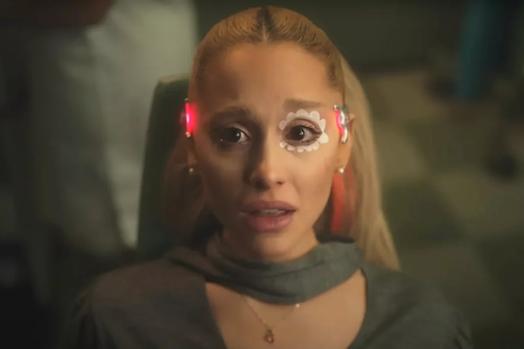 Ariana Grande delves into the theme of memory manipulation reminiscent of "Eternal Sunshine of the Spotless Mind" in her latest music video.