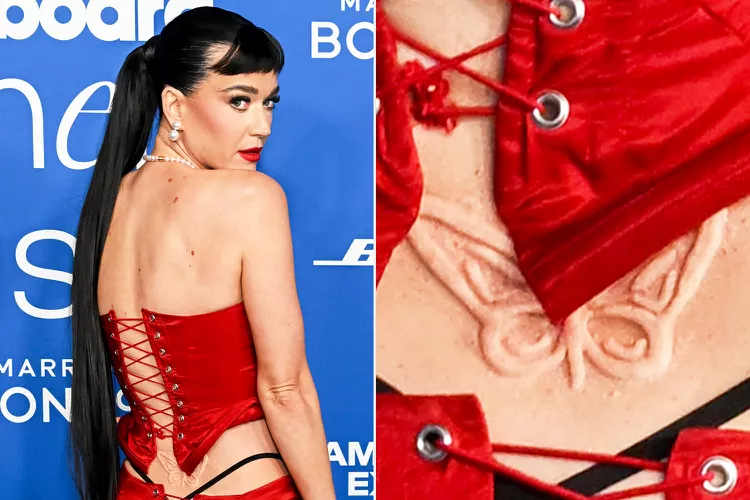 Katy Perry Revives Tattoo Trend with Bold Butterfly Design on Lower Back (Paired with a G-String!)